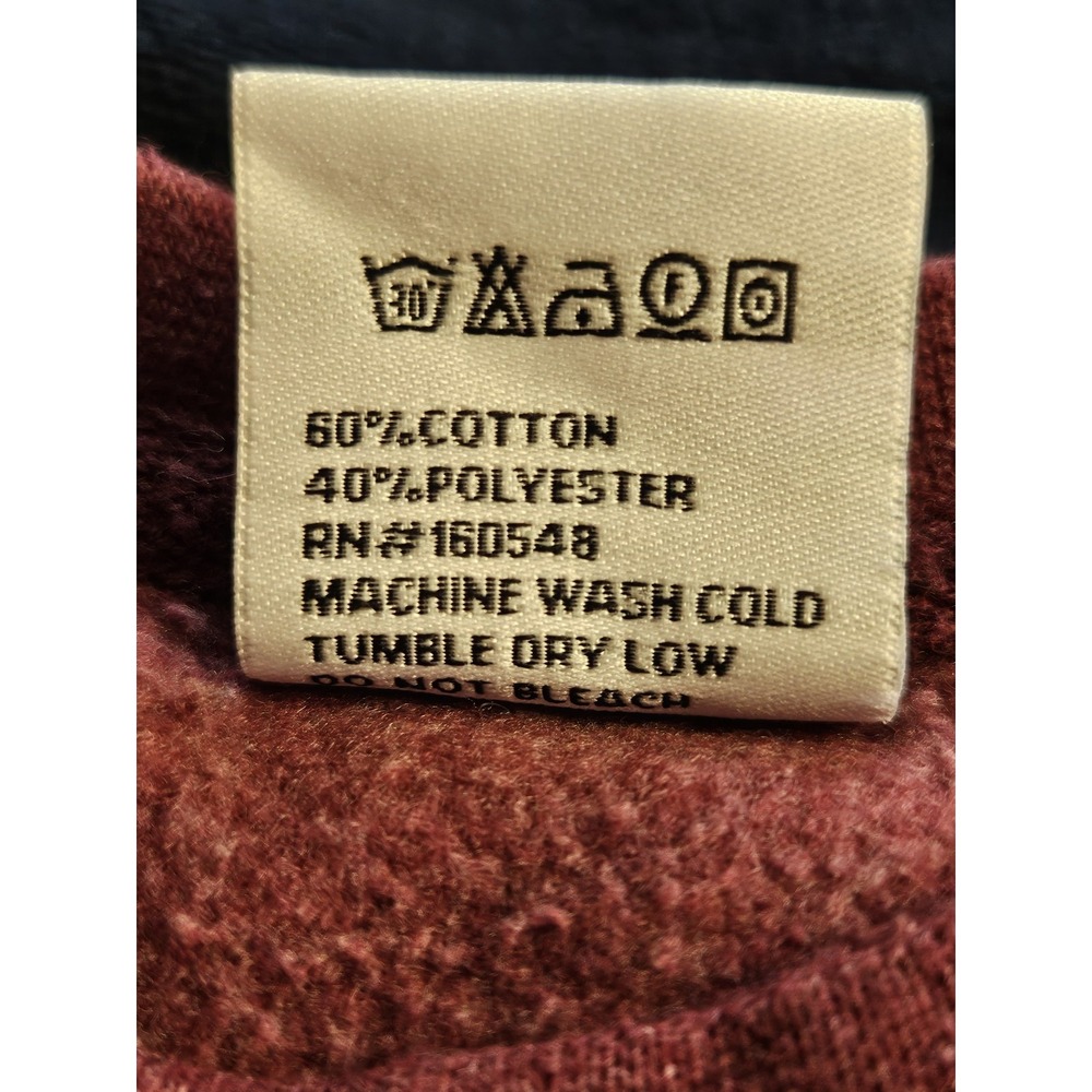 Seattle Washington Vintage Sweater 1990s Size Large Red / EMBROIDERED WORDS - Picture 7 of 7